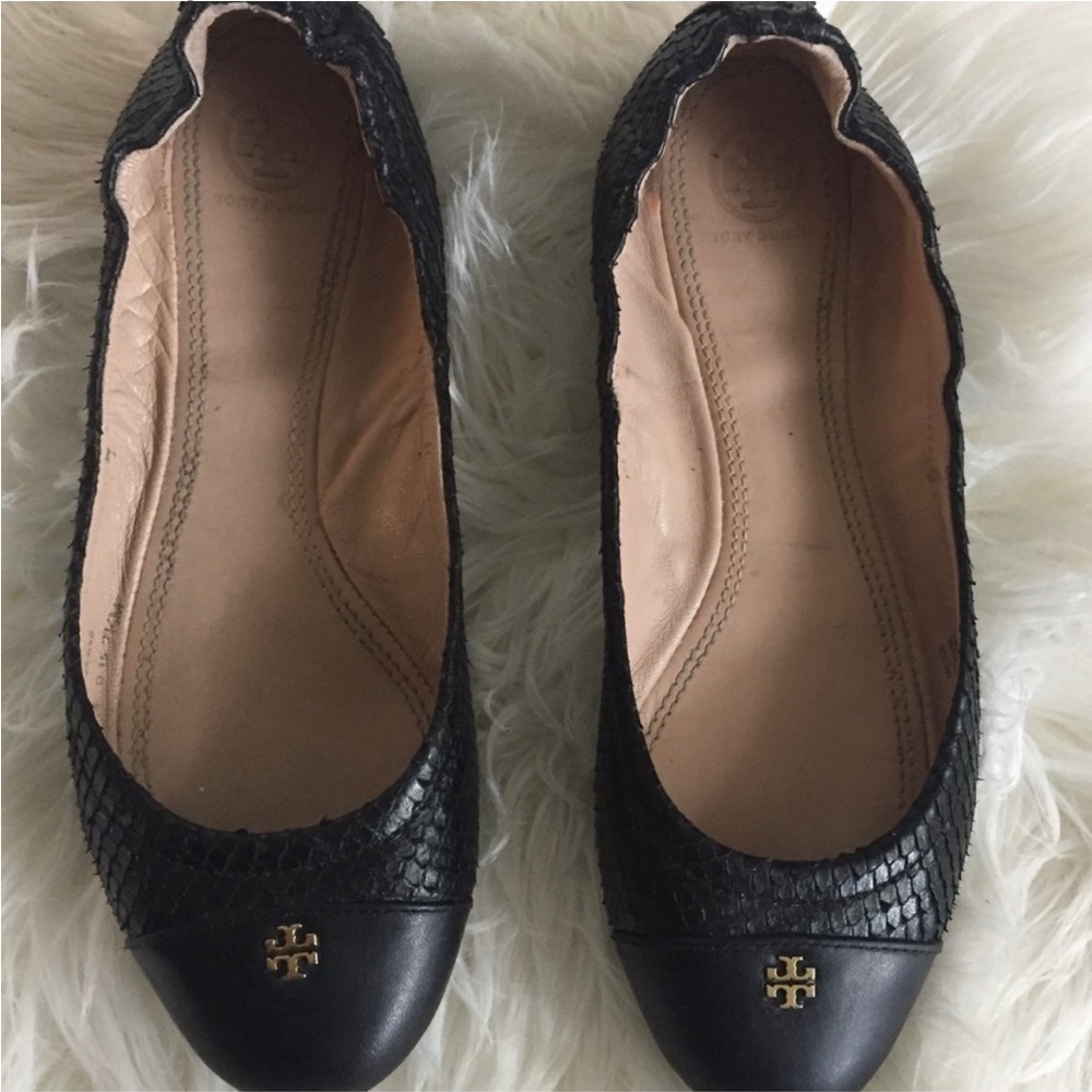 Tory Burch Shoes Flats Black Ballet Flat Size 7.5